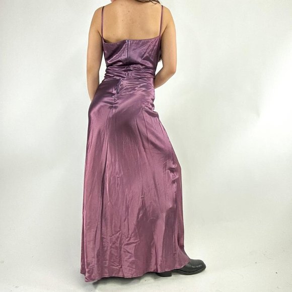 Ultra rare 90s simple slip dress long prom dress - Picture 2 of 8